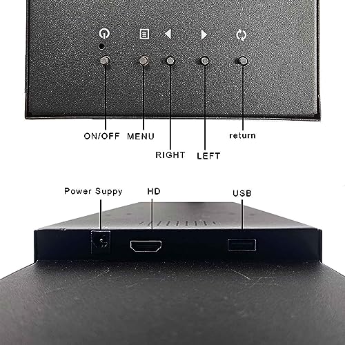 Image of VSDISPLAY 19'' IPS Stretched Bar LCD Display 1920x360 with H /D USB Ports | Autoplay Monitor for Advertising Extra Display Gaming Cabinet Topper