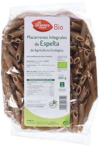 El Granero Integral, Macarones Integrales De Espelta, Bio, 500G
