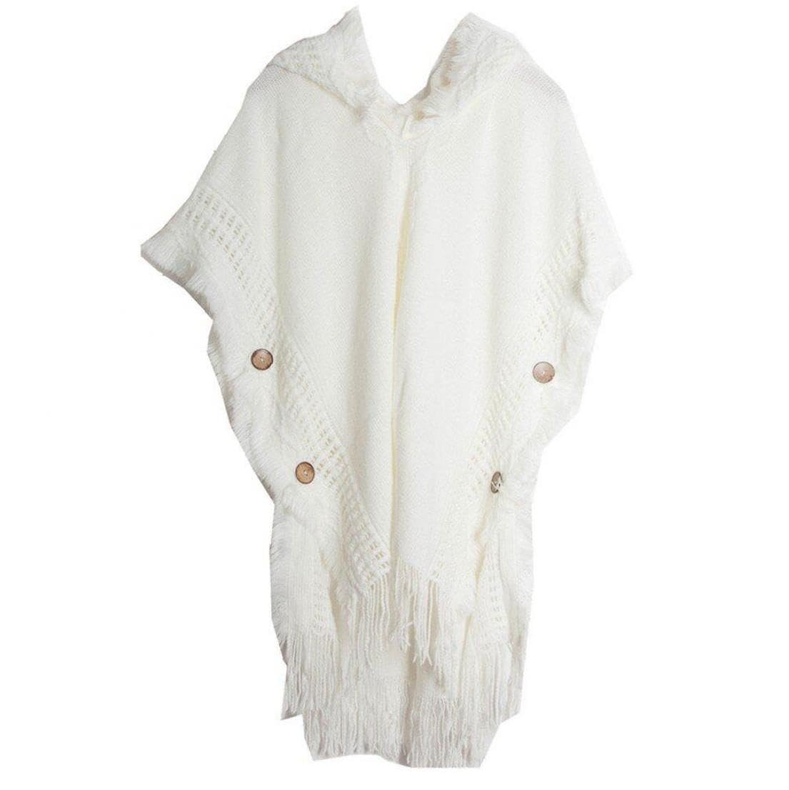 Amazon.co.jp: ポンチョ フード付き ケープ カジュアル 飾り ボタン