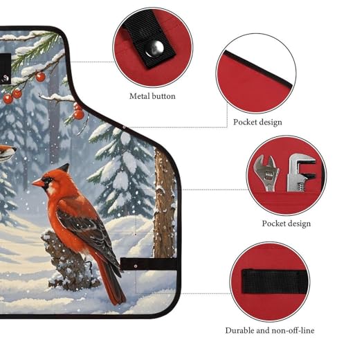 Delantal de trabajo Snow Fox con 8 bolsillos y diseño ajustable miniatura 3