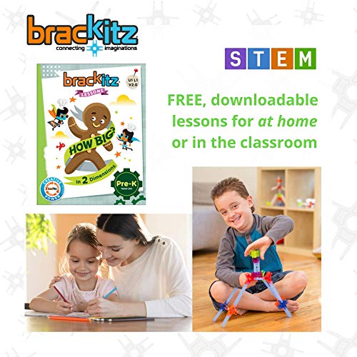 Brackitz Inventor Stem Discovery Building Toy For Kids Ages 3, 4, 5, 6+ Year Olds | Best Boys & Girls Educational Engineering Construction Kits | Creative Fun Learning Toys For Children | 28 Pc Set #TOP2