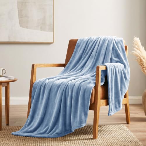 CozyLux Kuscheldecke Flauschig Decke 150x200 cm Himmelblau – Ansicht 4