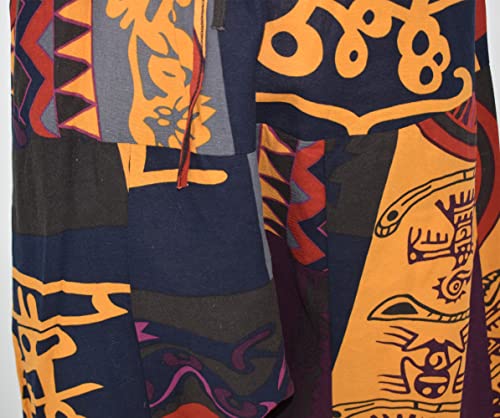 perdontoo Mens Womens Harem Pants Loose Fit Boho Yoga Hippie Aladdin Drop Crotch Trousers4