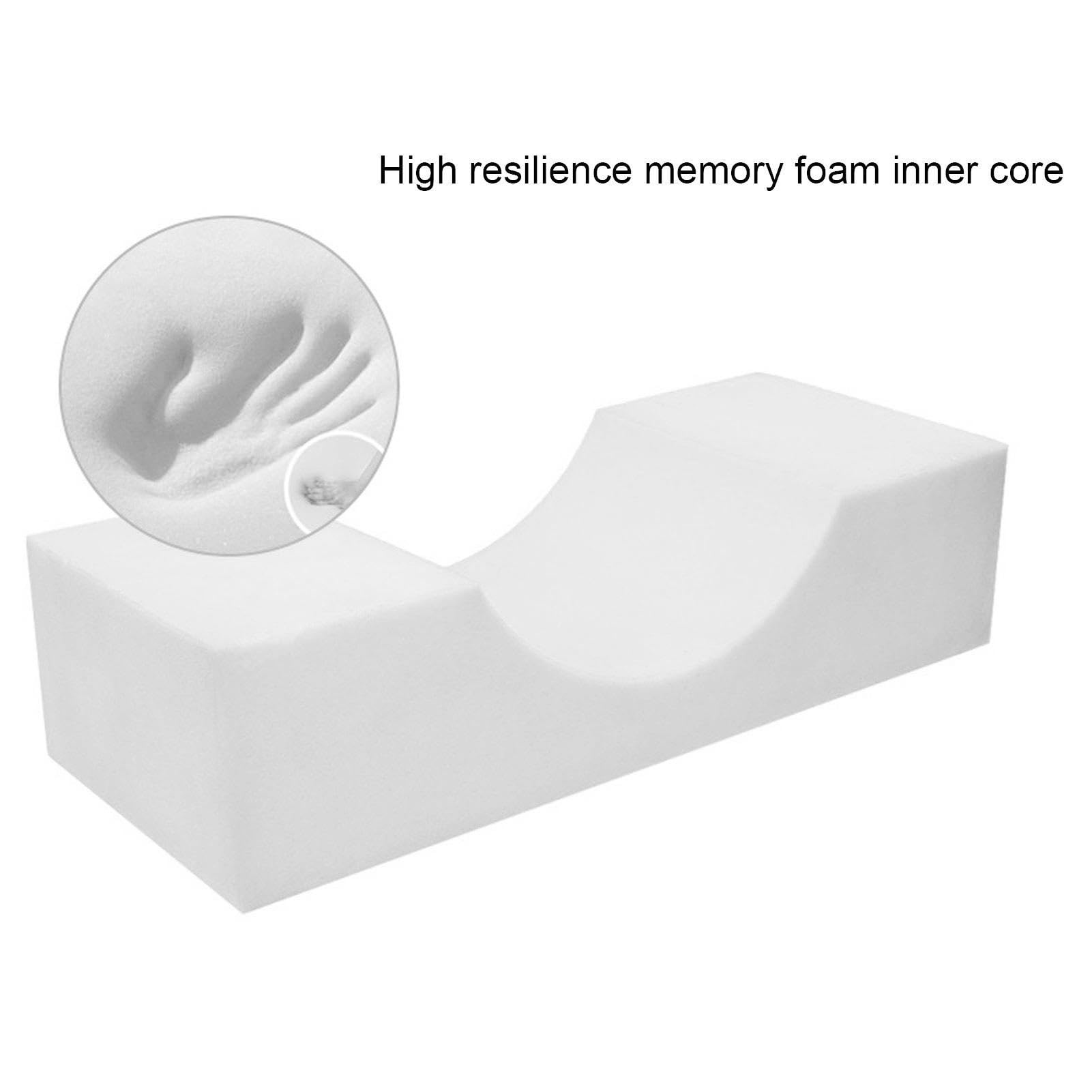 Oreiller D'extension De Cils En Forme De U En Mousse à Mémoire De Forme Confortable Pour Extension De Cils Courbe Soutien Du Cou Oreiller De Salon De Beauté Rose