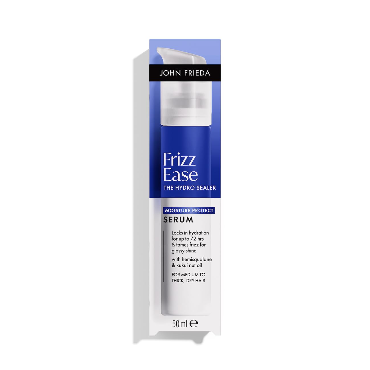 John Frieda Frizz Ease The Hydro Sealer Moisture Protect Serum 50ml. Hair Serum for Smooth Finish and Humidity Defence
