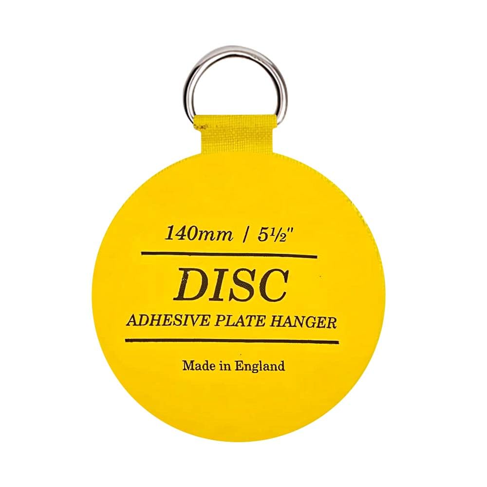 Concept4u Invisible Disc Plate Hanger for 5.5 Inch Plates Self Adhesive Stick on Hooks Wall Hanging Plate Holder Decorative Dish Display Holder Ideal for Wall Plates Art, Home Decoration