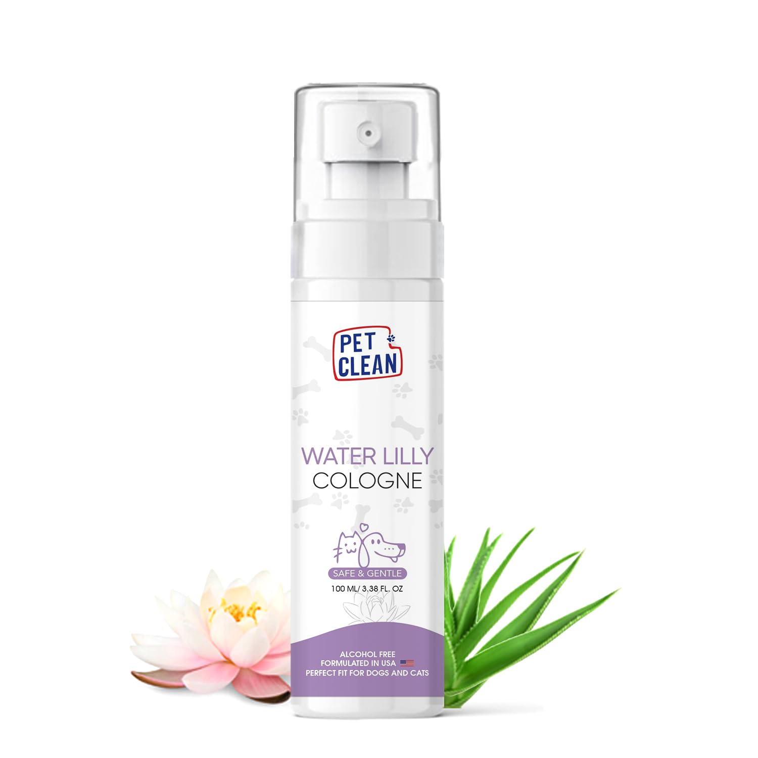Pet Clean Dog Perfume Spray That Eliminates Odor, Perfect Cats and Dog Spray for Longlasting Fragrance & Healthy Coat (100 ml, Water Lily) (B0CTFGH55C) Amazon Price History, Amazon Price Tracker