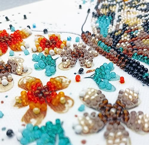 Kit broderie perles débutant réussir son premier canevas papillon - 7