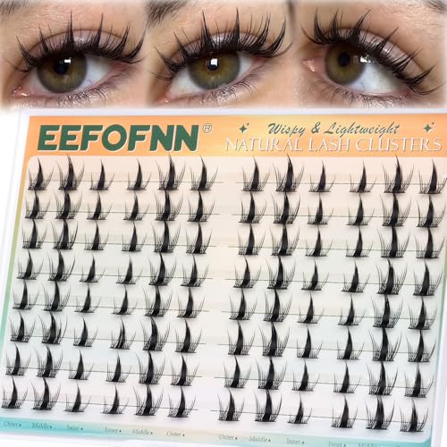 Manga Lash Clusters Fairy Eyelash Clusters Anime Cluster Eyelash Extensions Doll Eye Lashes Clusters Spiky Individual Lashes Natural Eyelash Extension Left & Right Wispy Cluster Lashes by Eefofnn