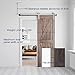 SMARTSTANDARD 5 Feet Brushed Nickel Barn Door Hardware Kit-Heavy Duty Sliding Track-Smoothly and Quietly-Easy to Install-Fit 30