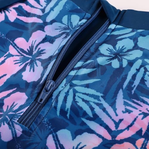 Image of GRACE KARIN Girls Long Sleeve Swimsuit Mermaid Bathing Suit Rash Guard Swimwear 4 Piece Size 5-12