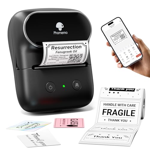 Etichettatrice Bluetooth Phomemo M950 – Con Tastiera Integrata E Stampa Termica, Compatibile Con Etichette 9-12mm, Batteria 1200mAh, 8 Font E 790 Simboli, Per Casa E Ufficio