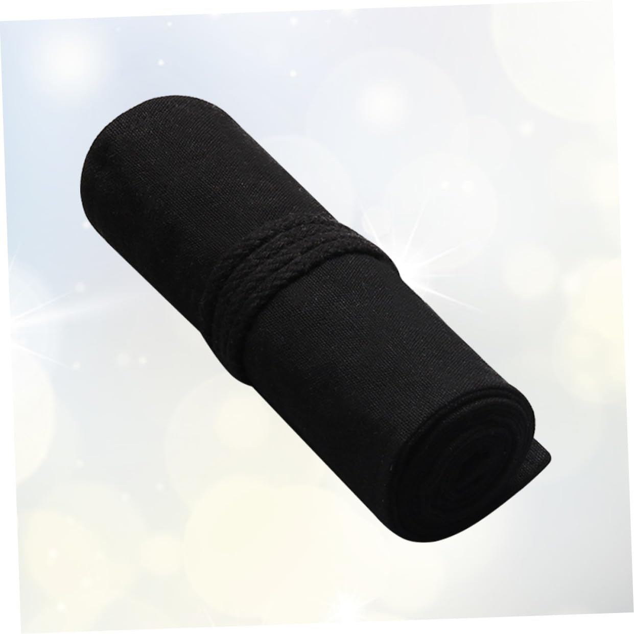 Ciieeo 3pezzi Astuccio Rotolo Tela Portatile Per Artisti Scomparti Per Pennarelli Pennelli e Matite Colorate Design Elegante e Pratico Per Viaggi e Scuola Nero