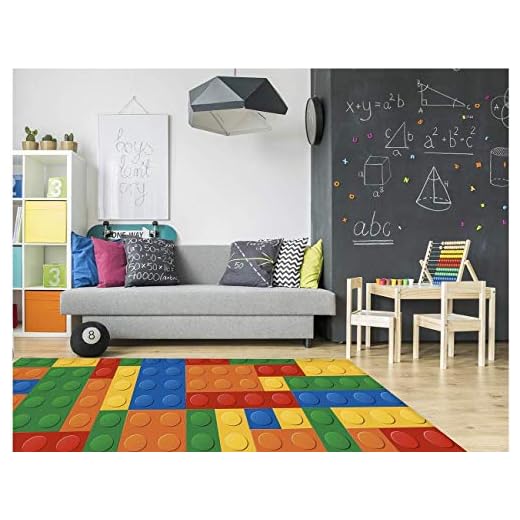 Oedim Alfombra Infantil Piezas Brick de construcción para Habitaciones PVC | 95 x 200 cm | Moqueta PVC | Suelo vinílico | Decoración del Hogar | Suelo Sintasol | Suelo de Protección Infantil |