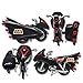 Figures Toy Company DC Comics Retro Batman Batcycle Playset (Black)