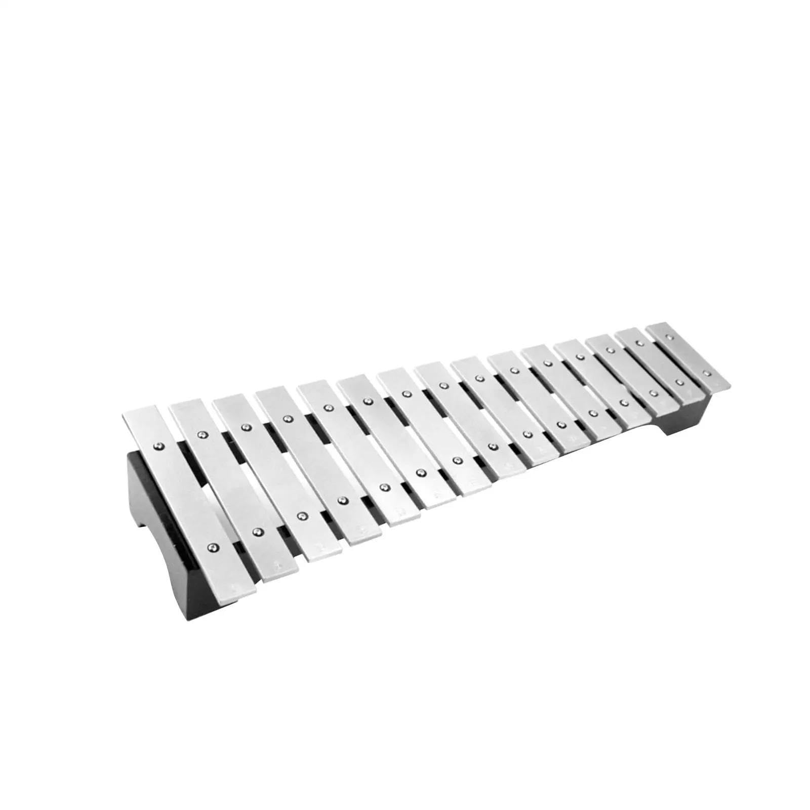 Kit profesional de percusión de xilófono Glockenspiel de 15 notas para principiantes entusiastas del jugador Carillón Instrumento Percusión