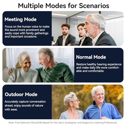 Hearing Aids for Seniors,Rechargeable,AI Smart Noise Cancelling,32 Channels — view 5