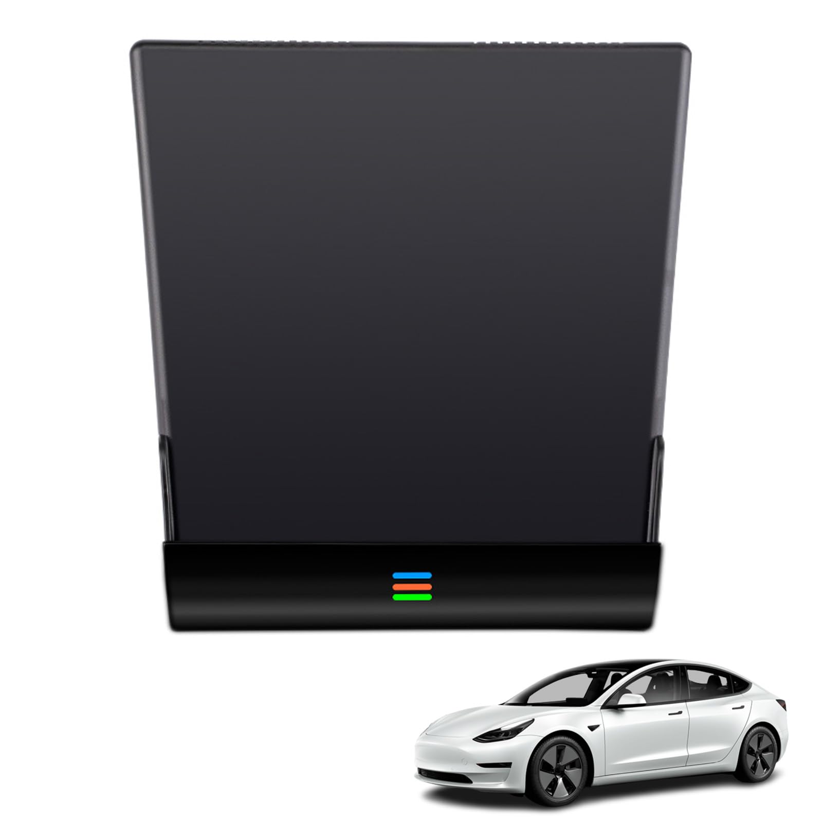 Nowa Aktualizacja Bezprzewodowej ładowarki Samochodowej dla Tesla Model 3 (2019-2020),Podkładka Szybkiego ładowania15W,ładowarka Konsoli środkowej Współpracuje Z Telefonami Obsługującymi QI