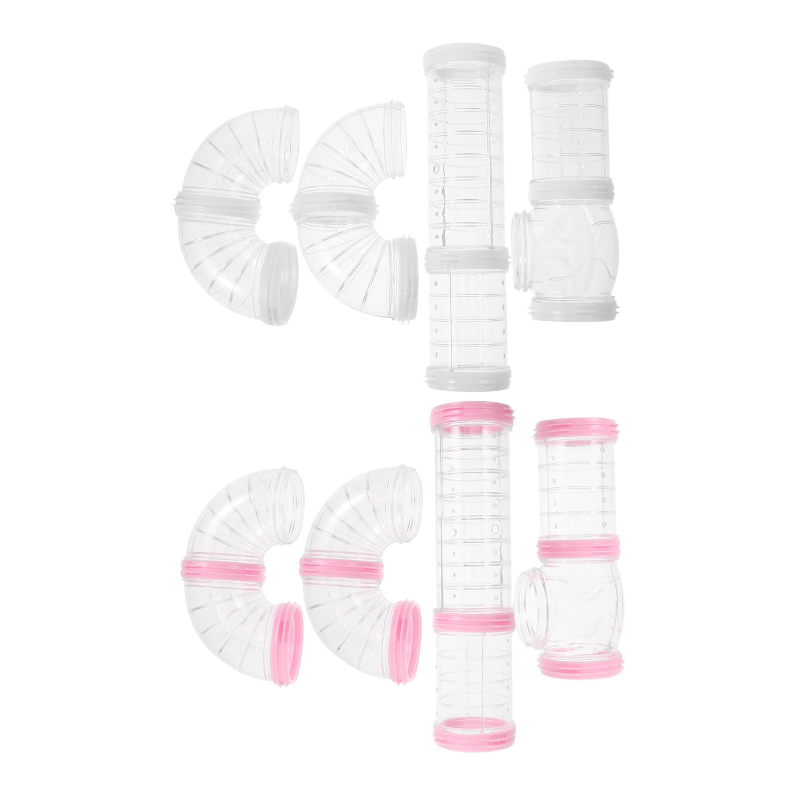 SUPVOX DIY Hamster Tunnel Toy 2 Sets External Tube Accessories Safe Exploration Exercise for Small Animals