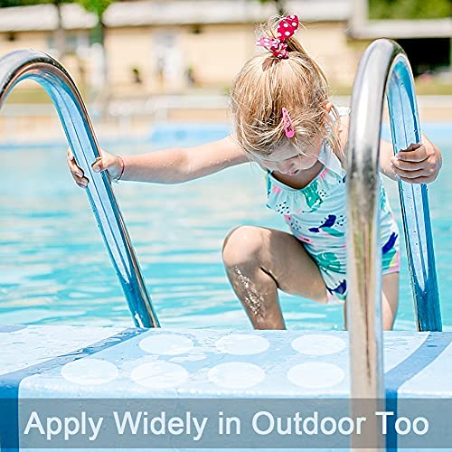 Daskfire Bath Tub Stickers, Non Slip Bathtub Treads, Anti Slip Shower Sticker, Safety Discs Decals Tape For Slippery Tubs Showeroom Floor Stairs(Slip Resistant Decals, Clear, 3.2" X 24 Pack) #TOP5