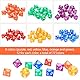 72 Stück Polyedrische Würfelset, D10 Würfel 10 Seiten Spielwürfel, Acrylic Dice Set für D&D/RPG/MTG Tischspiele Brettspiele Board Card Table Games, für DND Würfel Set, mit 1 Aufbewahrungstasche