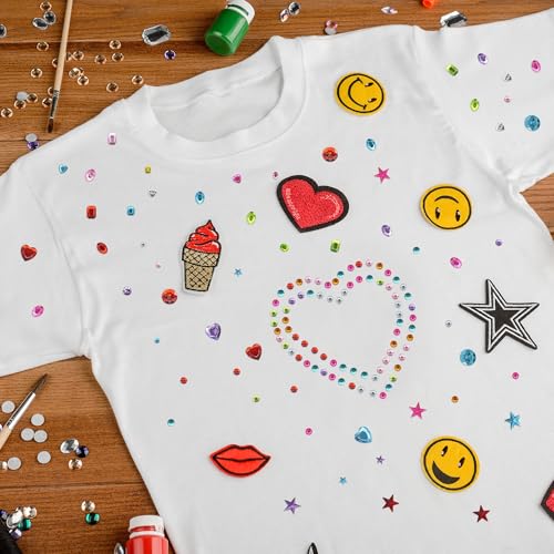 Image of 2442PCS Gem Stickers for Kids - Self Adhesive Rhinestone Stickers, Bling Acrylic Heart Stickers and Gems for Crafting, Stick On Gems for Scrapbooking, DIY Crafts, Card Making, Decorationsl