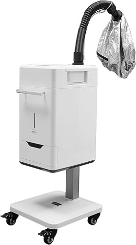 Miniatura 1 de Nano - Vaporizador de pelo profesional de 500 W, procesador de color de pelo con aniones, base de pie con ruedas, equipo de spa de salón