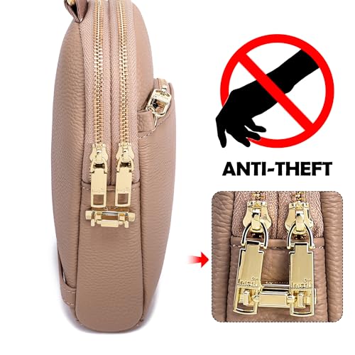 Image of INICAT Small Travel Purse,Anti Theft Crossbody Bag for Women | RFID Blocking, 8 Card Slots,Secure Back Zipper Pocket,Sling Style