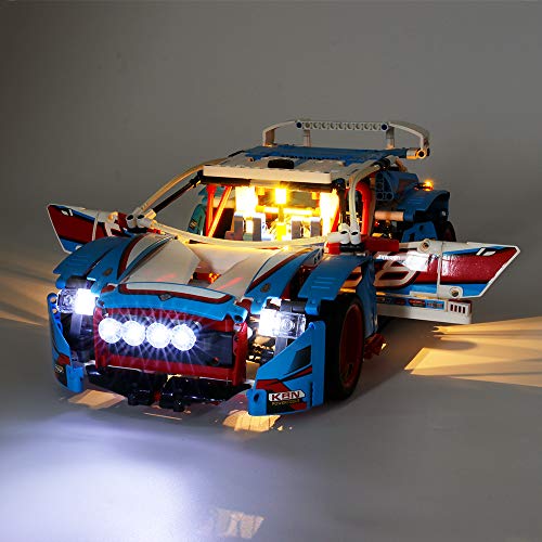 SEEMEY Kit de iluminación, LED para Lego Technic Rally Car 2in1 42077. Accesorios Moc Block, Impresionante Visual. (Solo LED, no LEGOBricks)