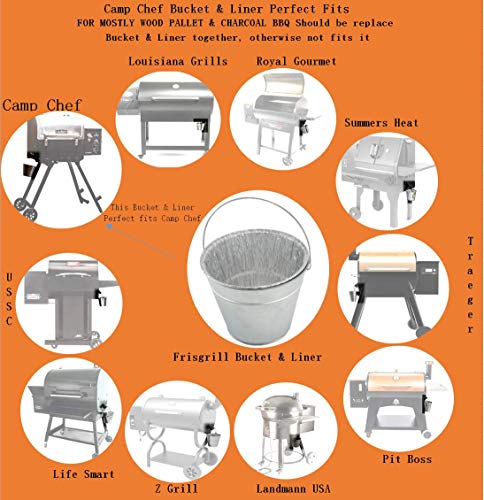 Cubo de grasa Camp Chef Firsgrill para solucionar la limpieza de aceite quemado 8
