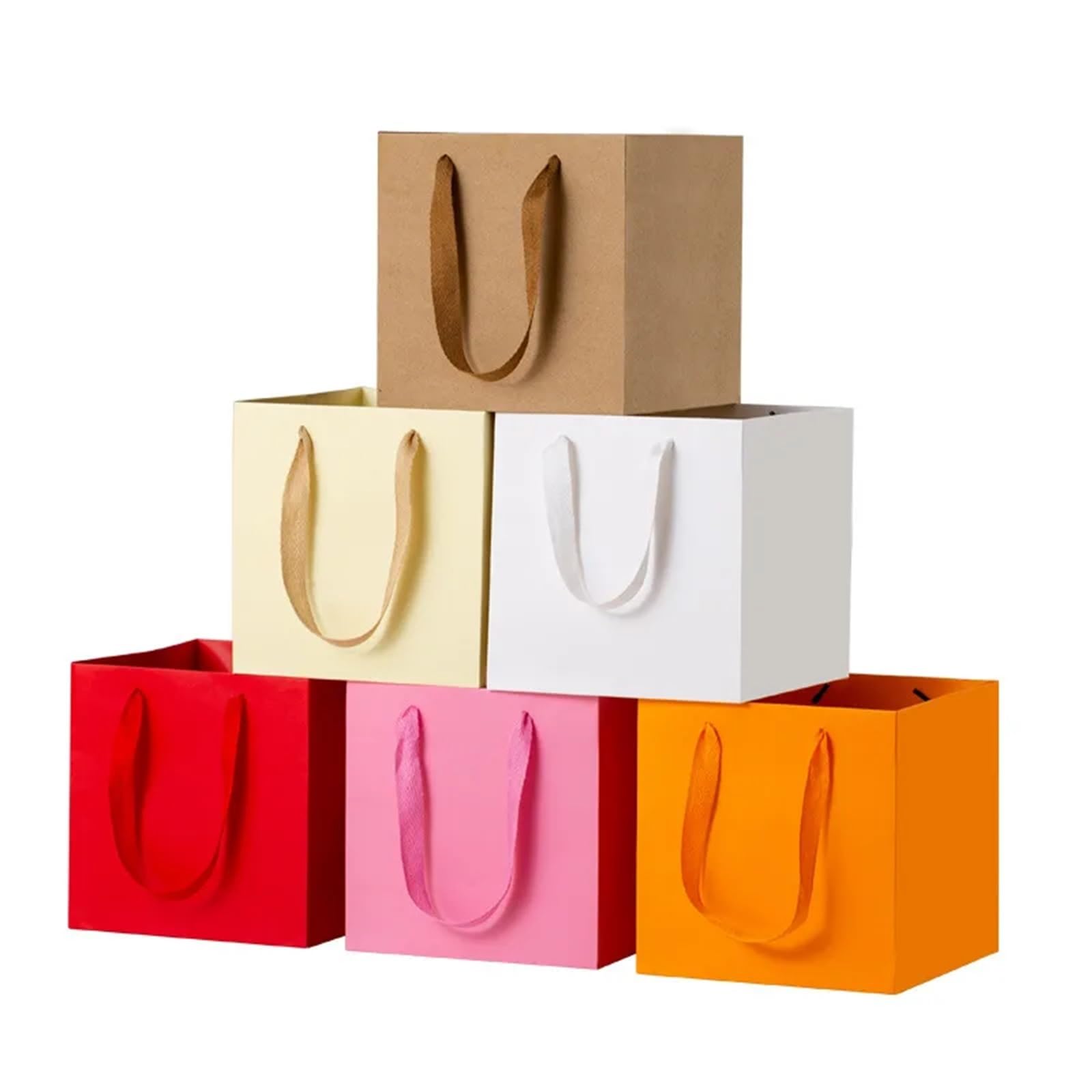 Bolsa de papel Kraft con asas