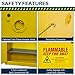 Jamco 30 Gallon Flammable Safety Cabinet, Steel Flammable Storage Cabinet with Lockable Manual Closing Doors, Non Forkliftable, 43