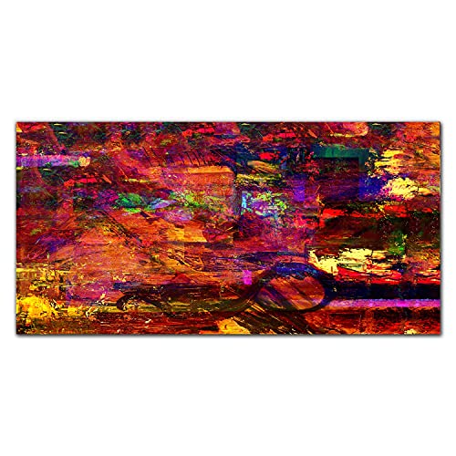 Impression sur verre acrylique de qualité supérieure 100x50cm abstrait