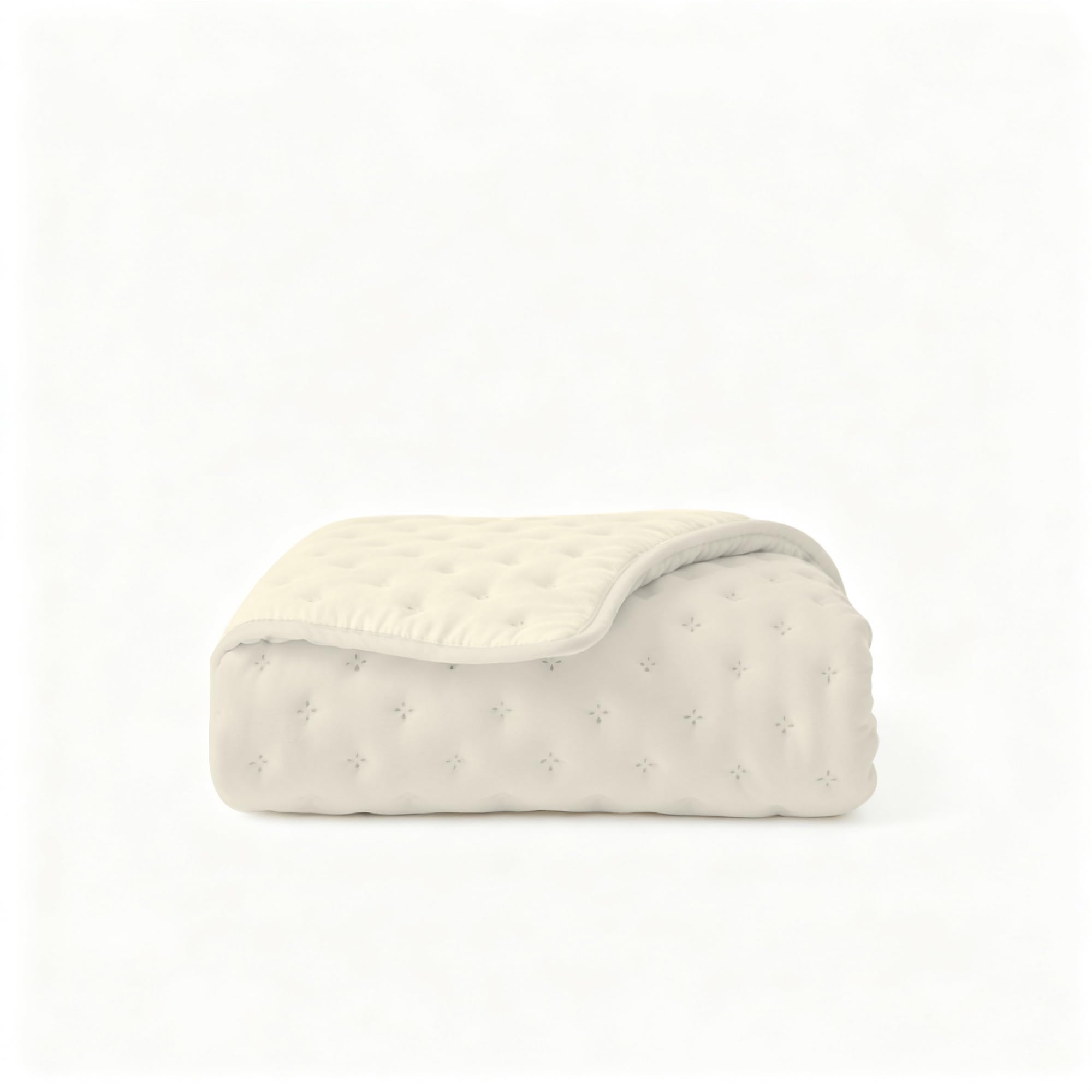 Couvre-lit matelassé d’été Water Washed, Couvre-lit en Microfibre, matelassé et rembourré 100 g, Couverture lit Simple 160x250 cm - Sabbia/Crema