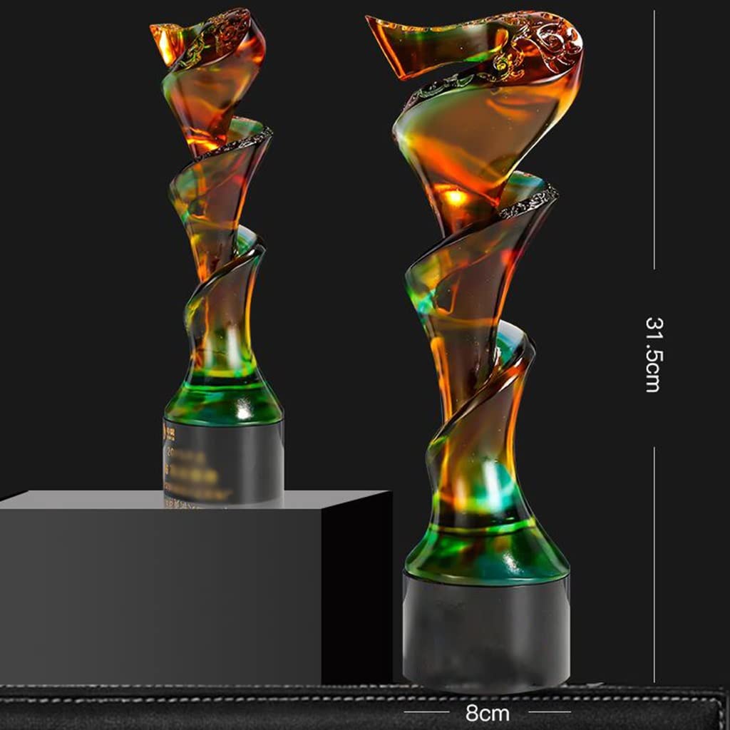 Trofeos, medallas y premios Trofeo Aniversario Empresa Trofeo De Cristal Decorado Trofeo De Campeón del Concurso De Arte De Canto Y Baile. Un Regalo para Los Niños