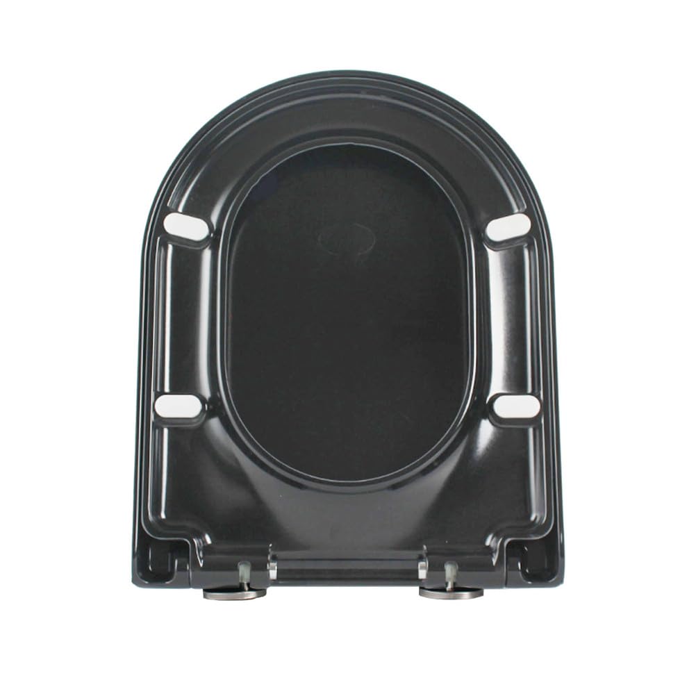 Toilet seat, Grey Easy Easy Clean Quick Release Hinges Adjustable 360 u, Lightweight, Durable, Portable, User-Friendly, Compact, urea, Formaldehyde