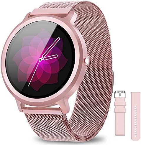 AIMIUVEI Smartwatch Donna 1.28 Pollici, Orologio Fitness Donna IP68 con 24  Modalità Sportive Smart Watch Cardiofrequenzimetro Contapassi Calorie  Activity Tracker con 2 Cinturini per Android iOS (Rosa) : Amazon.it: Orologi
