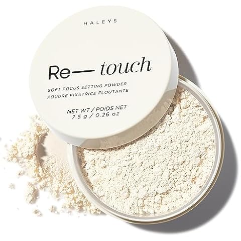 HALEYS Re-touch Setting Powder VEGAN + CRUELTY-FREE, Ultra-Blurring, Lightweight, Non-Caking, Nourishes, Smoothens for Filter-Like Finish, Soft Focus Translucent Loose Powder (Fair Shade) Cover