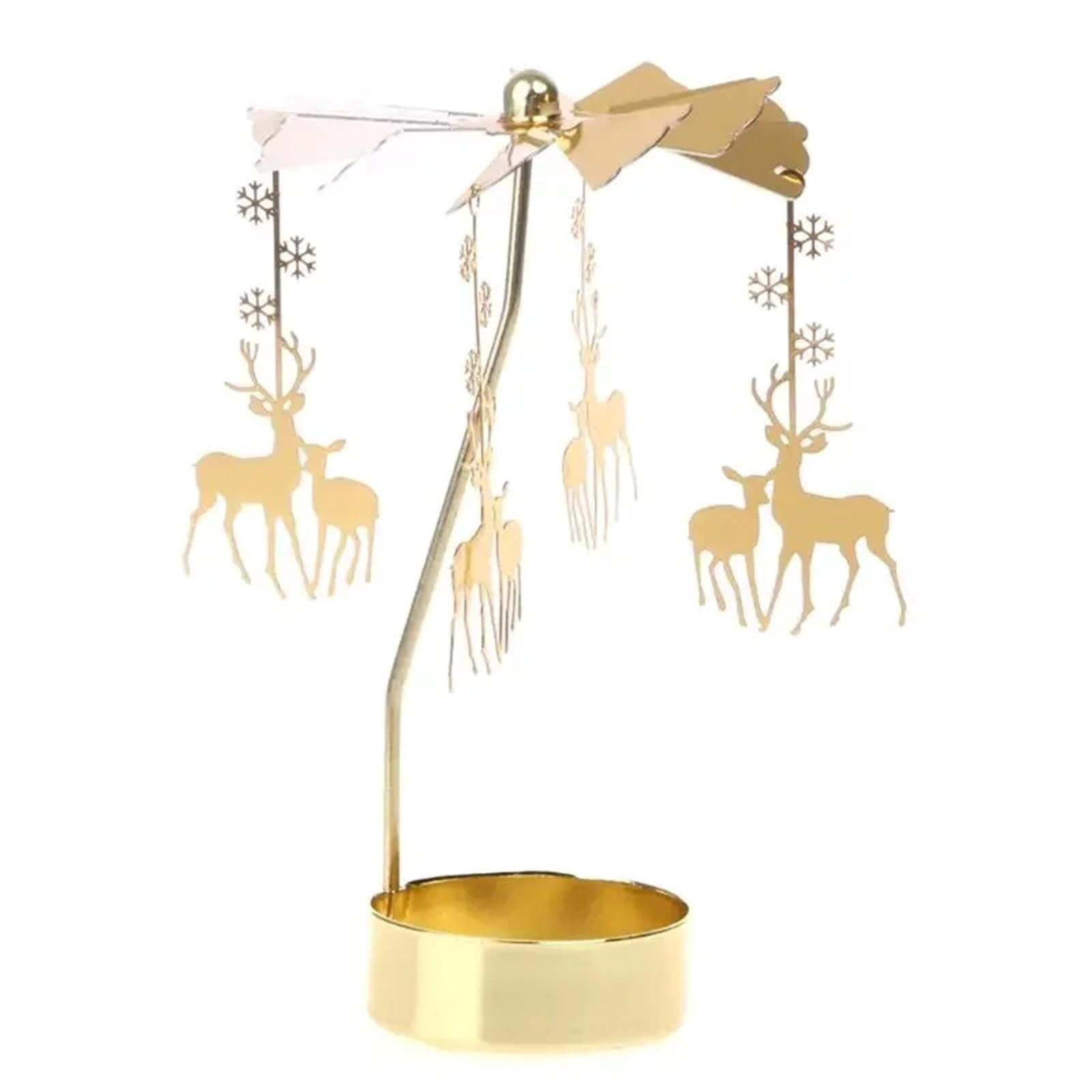 Candle Holders 1pc Metal Hot Rotating Christmas Dinner Party Wedding Decoration(Style5)