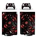 AXDNH Für PS5 PVC Aufkleber Aufkleber Konsole & 2 Controller Hautaufkleber Für Playstation 5 Version Hautschutzfolien Spielzubehör, 3-Dimensionales Würfel-Design,0363