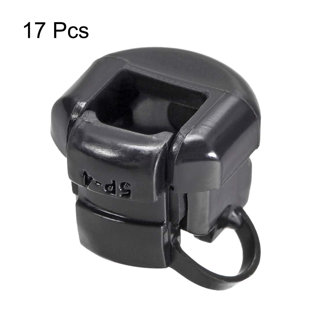 Uxcell 20 Pcs Round Cable Wire Strain Relief Bush Grommet 12mm Length