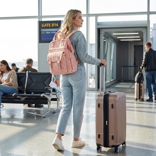 Mochila de laptop de pana para mujer 15.6 pulg elegante miniatura 2