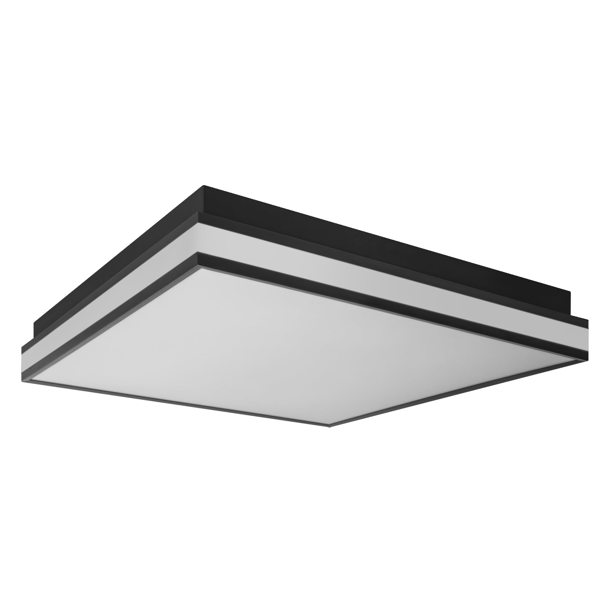 LEDVANCE ORBIS MAGNET SMART+ Wi-Fi 45x45cm, dimmbare LED Deckenleuchte für den Innenbereich, 42W, Farbtemperatur 3000-6500K, 4200 Lumen, Design-Lampe mit innovativem Magnetrahmen, schwarz