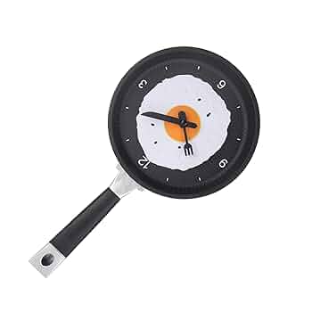 【希少】イマン　ポワージュ　フライパン型　壁掛時計 Amazon.co.jp: 壁掛け時計 フライパンの形のユニークなABS