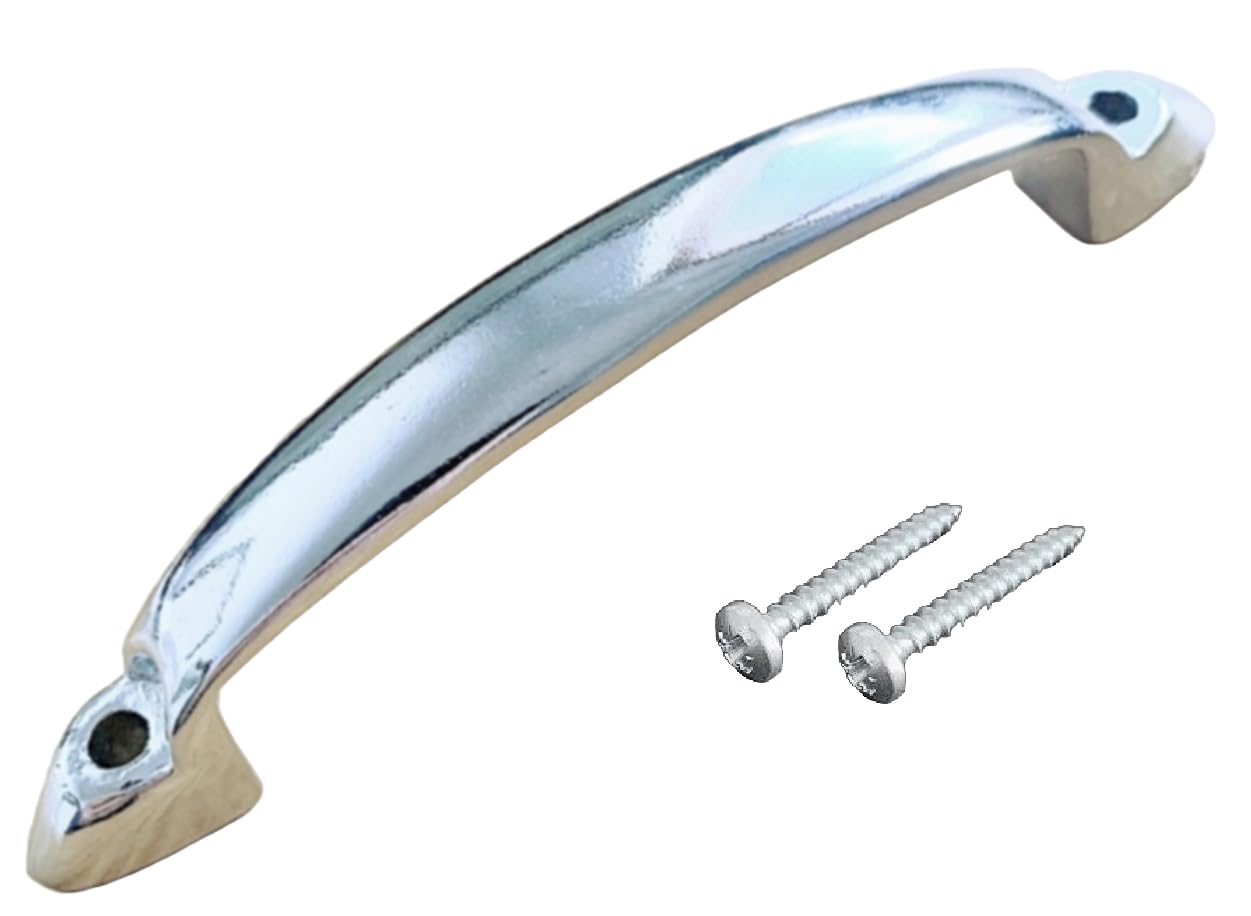 Scarfell Chrome Bow Handle 95Mm Modern Drawer Cabinet Front Fixing Kitchen Door Cupboard