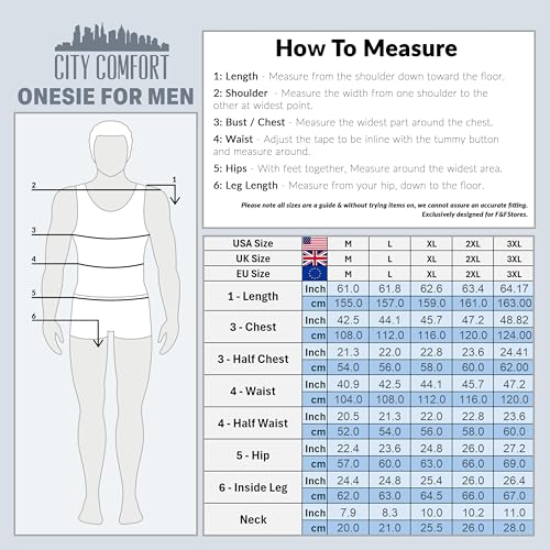 CityComfort Herren Overall Jumpsuit, One Piece Anzug Fleece Onesie Flauschig Einteiler Schlafanzug für Männer und Teenager Jungen M-3XL, Geschenke (L, Dunkelgrau)