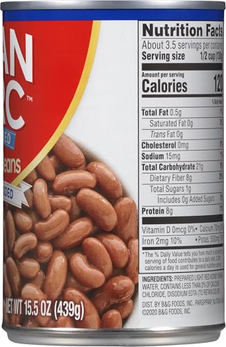 Joan of Arc Beans, No Salt Added, Light Red Kidney Beans, 15.5 Ounce - Image 5