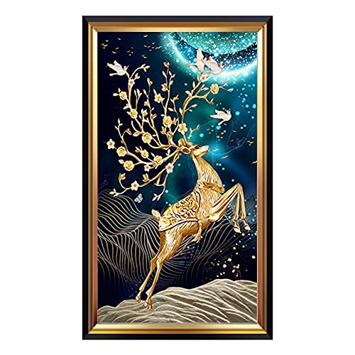 DIY 5D Diamant Peinture Cerf de fortune Broderie Grand Format 40x100cm