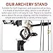 FUNTRESS Bowfishing Arrow Rest Aluminum Alloy Arrow Rest Archery Arrow Rest for Compound Bow Recurve Bow Bow Fishing Accessories (Black)