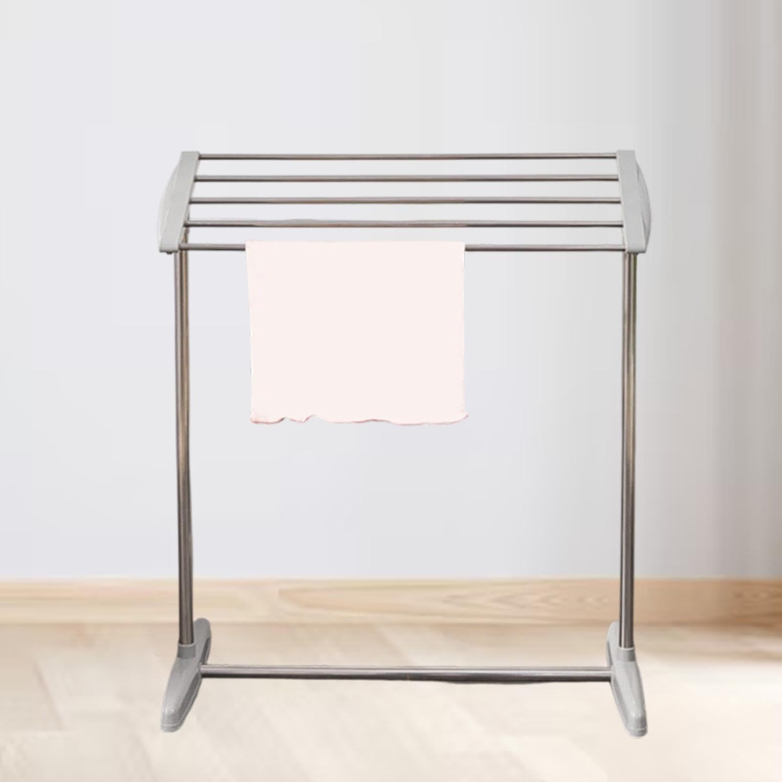 KESOTO Stendibiancheria Portatile Indipendente, Resistente, per Bagno, Hotel, Balcone, Appartamento O Dormitorio.